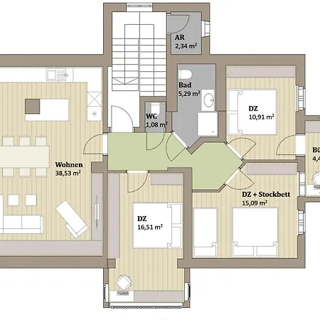 公寓 Rosa Wohnen & Office In Traditionell Ausseer Baukultur